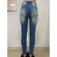 thumbnail image 5 of Asymmetrical Zip Bootcut Jeans (DenimBlue, S), 5 of 9