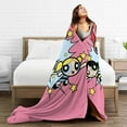 thumbnail image 5 of The Powerpuff Girls Bed Blanket Air Conditioner Quilt Ultra Soft Flannel Blanket All Season Fuzzy Blanket Reversible Fluffy Plush Blanket 60"X50", 5 of 8