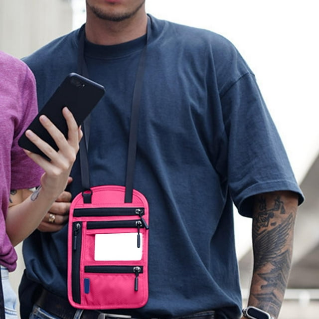 Home Textile Storage Functional Passport Bag RFID Crossbody Shoulder Storage Bag Overseas Document Protective Cover