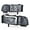 Clear Lens Chrome Housing Clear Reflector, variant on PIT66 LED Headlights Headlamps Assembly Clear Lens Black Housing Clear Reflector,Fit for Dodge Ram 1500 2500 3500 1994-2002