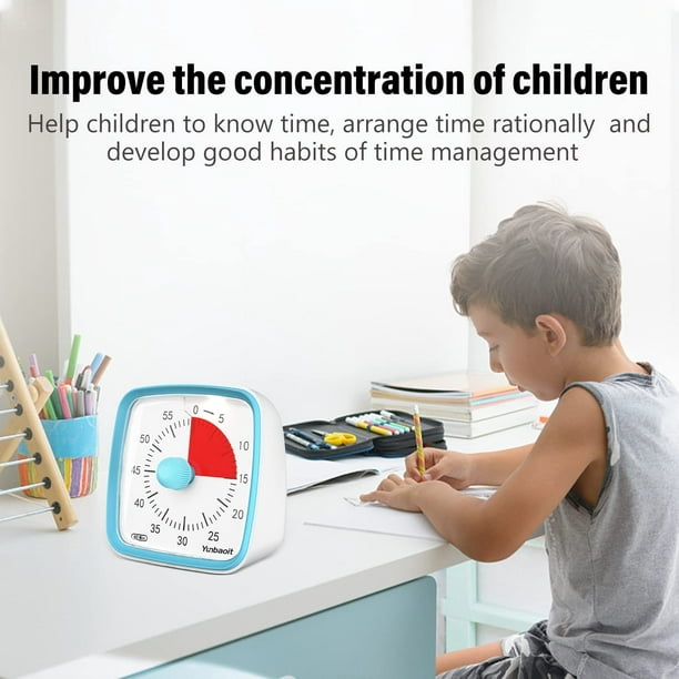 Visual Timer with Night Light, 60 Minute Countdown Timer for Kids
