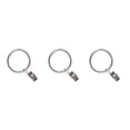 thumbnail image 4 of jesticaly 10 Pcs Rustproof Curtain Rings Home Decoration Shower Curtain Rings Clamps Drapery Clips Bath Curtain Rod Clips Window Accessoy Silver 3.5mm*25mm 3Set, 4 of 6