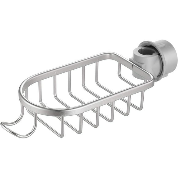 Durable Sink Organizer, Multifunctional Kitchen Caddy, Aluminum Build Ensures Longevity, Space-Efficient Design For Clutter-Free Countertops, Heavy Duty Support For All Your Needs (Silver)