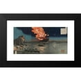 thumbnail image 2 of Kobayashi Kiyochika 18x11 Black Modern Framed Museum Art Print Titled - The Naval Battle of Pungdo in Korea (1894), 2 of 5