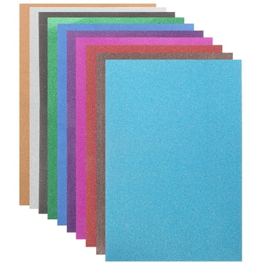 Tersarium 20 Sheets Glitter Craft Paper Cardstock Papers Self Adhesive Shiny Glitter Paper