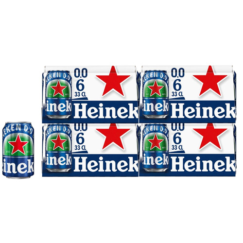 Heineken - 0.0 Non-Alcoholic Beer - 24x 330ml