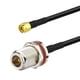 thumbnail image 2 of Bingfu Cable Adaptador Coaxial Sma Macho A N Hembra Rg58 De Montaje En Mamparo, 1 Pie, 30 Cm, Compatible Con Enrutador Inalámbrico 4G Lte, Puerta De Enlace, Receptor Celular Rtl Sdr Usb Ads-B, 2 of 4