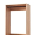thumbnail image 3 of Benjara Dee Modular Closet System- 1 Metal Hanging Rod and 2 Drawer- Oak Brown, 3 of 6