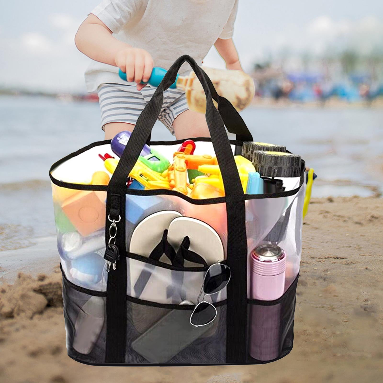 Bolsa de playa bolsa de almacenamiento de cosmeticos bolsa de mano de playa bolso grande bolsa de almacenamiento de toallas ligeras para mujer Salvador Bolso de playa Walmart en linea