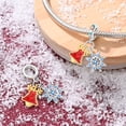 thumbnail image 4 of Jeffery Charms for Women Bracelet 925 Silver Christmas bell Pendants with Colorful zircon,Bell Snowflake,Christmas, 4 of 7