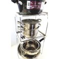 thumbnail image 3 of Sunwealth Heavy Duty Stainless Steel Pantry Shelf / Organizer / Universal Locker Shelf. Foldable and Stackable, 3 of 8