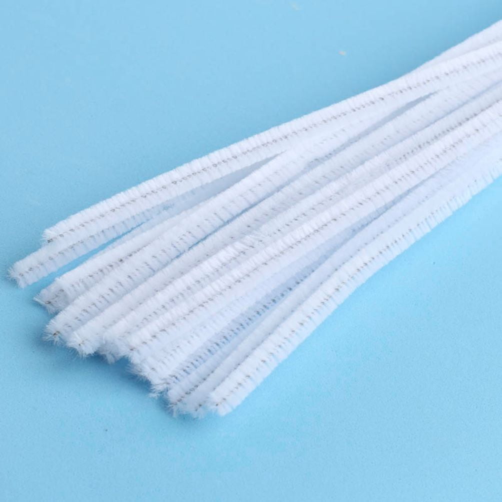 108pc Extra Long White Pipe Cleaners - for DIY and Crafting - Factory Direct Craft