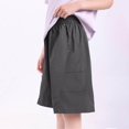 thumbnail image 6 of ATOGUTA Boy's Workout Shorts Size 3T-15 Kids Athletic Basketball Shorts Casual Elastic Waist Summer Clothes with Pockets Black, 6 of 7