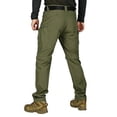 thumbnail image 3 of CCRFTGI Men’s Zip Off Convertible Straight Leg Cargo Pants, Quick Dry Lightweight Outdoor Hiking Work Trousers Convertible to Shorts Green XL, 3 of 3