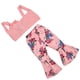 thumbnail image 4 of Pantalones Acampanados Superiores, Pantalones Acampanados Superiores Cómodos De Tela Para Niña Bebé Para Vacaciones Para Fotografía Para Juegos De Playa ANGGREK Rosa 90cm / 35.4in, 4 of 8