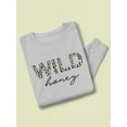 thumbnail image 3 of Wild Honey Leopard Pattern Sweatshirt Women -Image by Shutterstock, Female x-Large, 3 of 4