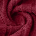 thumbnail image 7 of Sexlip Womens Contrast Trim Sweater V Neck Design Warm Fabric Relaxed Silhouette for Fall Outings Red XL, 7 of 7