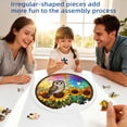 thumbnail image 4 of Acrylic Puzzles Suncatcher Window Hanging 83 Pieces Stained Glass Acrylic Puzzle Song Decoration For Women Men Mom Birthday Home Decor, 4 of 9