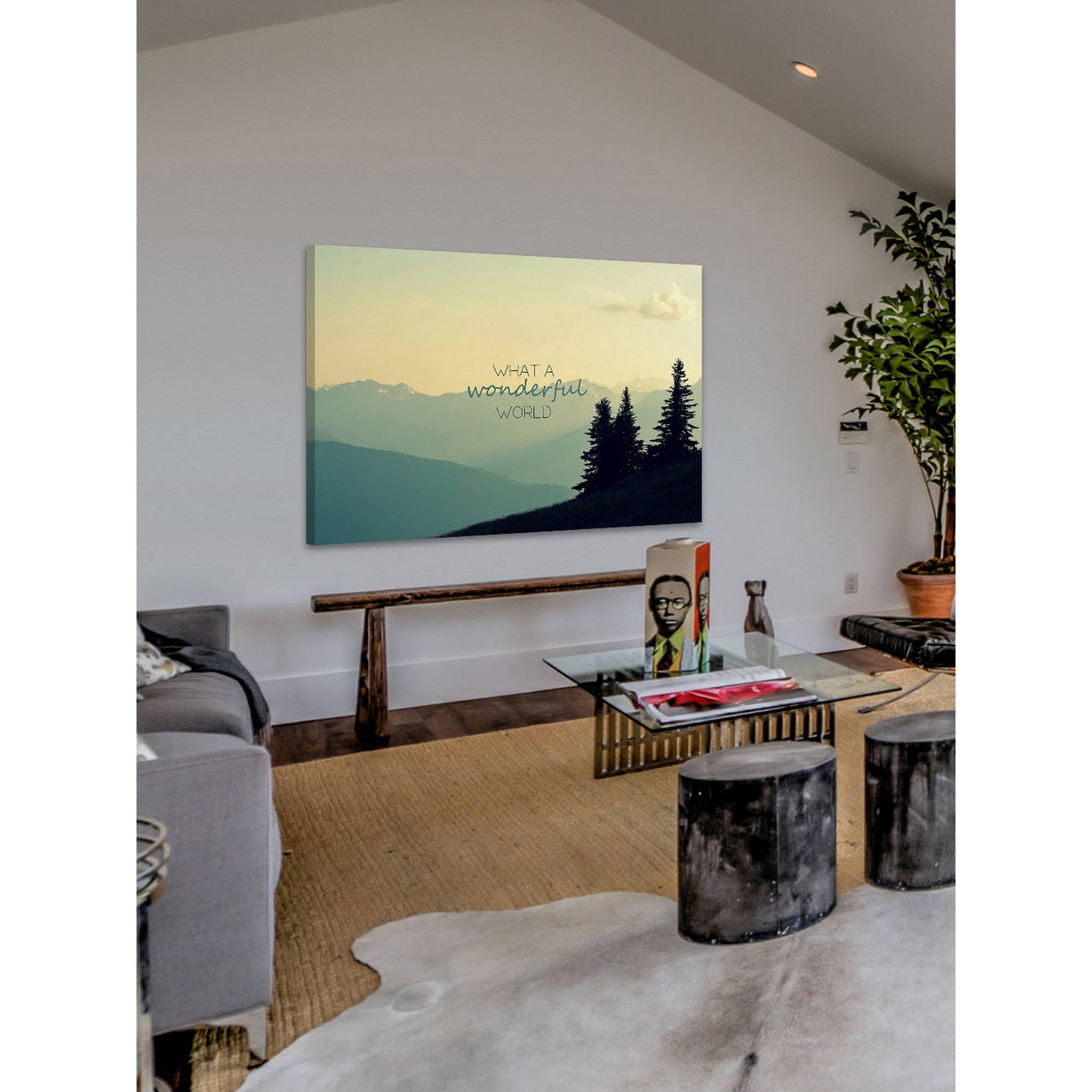 Marmont Hill "What a Wonderful World" by Robert Dickinson Painting Print on Canvas