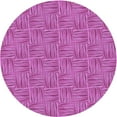 thumbnail image 1 of Ahgly Company Indoor Round Patterned Bright Neon Pink Purple Area Rugs, 8' Round, 1 of 6
