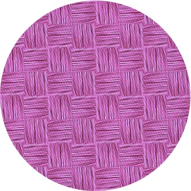 Ahgly Company Machine Washable Indoor Round Transitional Bright Neon Pink Purple Area Rugs, 3' Round