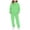 Green, variant on Kids Girls All Over Polka Dot Hooded 2 Pcs Set Kangaroo Pocket Sweatshirt and Cuffed Jogger Pants Outfit White,10-11 Years