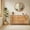 Oak, variant on Modern Style Wood Bedroom Chest of Dresser, 54" Drip Pattern Six-Drawer Chest with Faux Marble Top, Wide Wood Farmhouse Dresser, Drawer Storage Organizer for Nursery, Bedroom, Living Room, Hallway