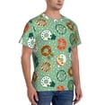thumbnail image 2 of Qekee Christmas Donuts Classic Fit T-Shirt Men's Shirt Men's Tight Short Sleeves for Exercise, Running, Mountaineering - Christmas Donuts, 2 of 9
