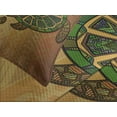 thumbnail image 4 of Ambesonne Ethnic Quilted Bedspread Set 3 Pcs, 3 Turtles Ornamental, King Size, Multicolor, 4 of 5