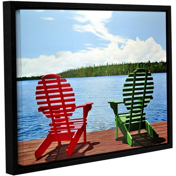 ArtWall Ken Kirsh "Dockside" Gallery-Wrapped Floater-Framed Canvas