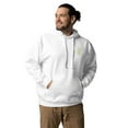 thumbnail image 3 of Great Wall of China Landmark Cotton Blend Hoodie White - Large, 3 of 4