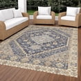 thumbnail image 3 of Addison Rugs Chantille Indoor/Outdoor Traditional Global Navy Machine Washable Rectangle Rug, 10' x 14', 3 of 8