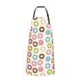 thumbnail image 2 of Naloa Colorful Donuts Apron Kitchen Aprons with Pockets for Women Men Chef, 2 of 8