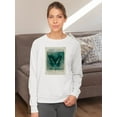thumbnail image 2 of A Butterfly On Print Art Sweatshirt Women -Elena Ray Designs, Female 3X-Large, 2 of 4