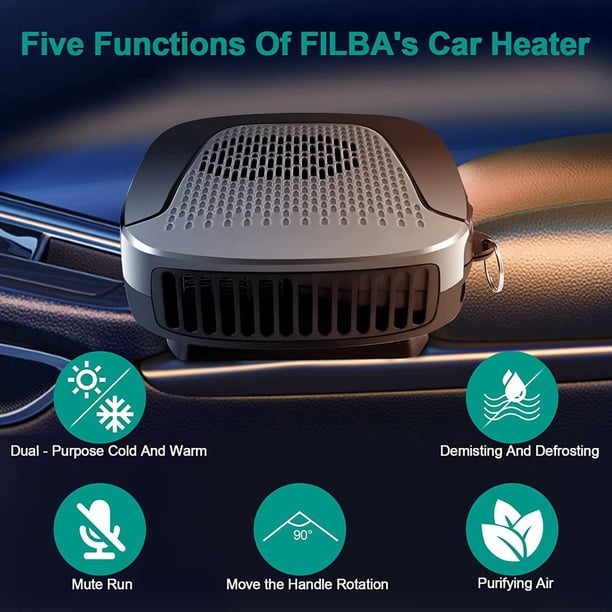 Générique Chauffage d'Appoint Portable pour Voiture - Dégivreur De Pare-Brise - Chauffage Générique Chauffage d'Appoint Portable pour Voiture - Dégivreur De Pare-Brise - Chauffage