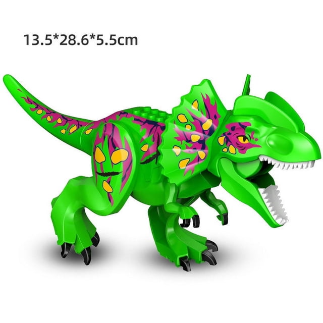Dinosaur World Building Blocks Set, Large Dinosaur Figures T-Rex Velociraptor Triceratops, DIY Assembled Educational Construction Toy, STEM Learning Building Kit Gift for Kids Boys Girls