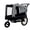 Black + Grey + Steel, variant on Extra Large 2-in-1 Bike Trailer & Push Cart for Pets with Detachable Hitch, All-Terrain Wheels, Holds Up to 88 lbs, Black Steel Frame for Medium Large Dogs, Pet Stroller for Outdoor Adventures