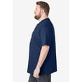 thumbnail image 3 of KingSize Men's Big & Tall Shrink-Less Lightweight Henley T-Shirt, 3 of 6