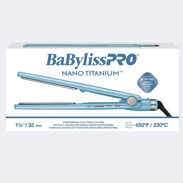 BaBylissPRO - Nano Titanium Dual Ionic Flat Iron - 1.25in BaBylissPRO - Nano Titanium Dual Ionic Flat Iron - 1.25in