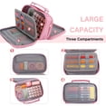 thumbnail image 4 of Estuche para Lapices, Lapicera Grande Cartucheras Escolares Estuchera Estuche de Colores, Rosa, 4 of 4