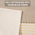 thumbnail image 3 of HonorHut Striped Throw Pillow Covers Set of 2 Modern Minimalist Pillow Covers Vertical Stripes Splicing Pillowcases Neutral Patchwork Cushion Covers 12x20Inch Yellow, 3 of 7