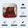 thumbnail image 5 of Christmas Throw Blanket Twin Red Plaid Christmas Truck Blanket Xmas Winter Holiday Decorative Blanket Couch Sofa Bed Soft Lightweight Fuzzy Plush Fleece Blankets and Throws 60x80, 5 of 6