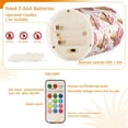 thumbnail image 5 of Yayeee Flameless Candles with Remote Flickering Battery Operated Multi Color Changing, Pink Ice Cream Pattern, 5 of 7
