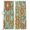 Teal Green, variant on Turquoise Boho Floral Blackout Curtains for Bedroom/Living Room, Pinch Pleated Black Out Curtains, Vintage Abstract Art Ethnic Flowers Room Darkening Window Drapes with Hooks 2 Panels, 39"x70"