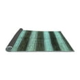 thumbnail image 2 of Ahgly Company Indoor Rectangle Abstract Light Blue Modern Area Rugs, 2' x 4', 2 of 4