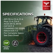 TRIAX Agra Supreme 15W-40 Full Synthetic Diesel Engine Oil, 5 Gallon