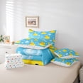 thumbnail image 6 of jejeloiu Cartoon Rubber Duck 7-Piece Twin Bedding Sets,Kawaii Ducks Bedding Comforter Set,Cute Animal Sheet Sets For Girls Boys,Microfiber Bedroom Decor Reversible, 6 of 8