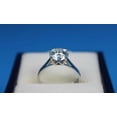 thumbnail image 3 of 2Ct Lab Created Diamond Round Cut Leady Engagement Ring 14K White Gold Plated, 3 of 4