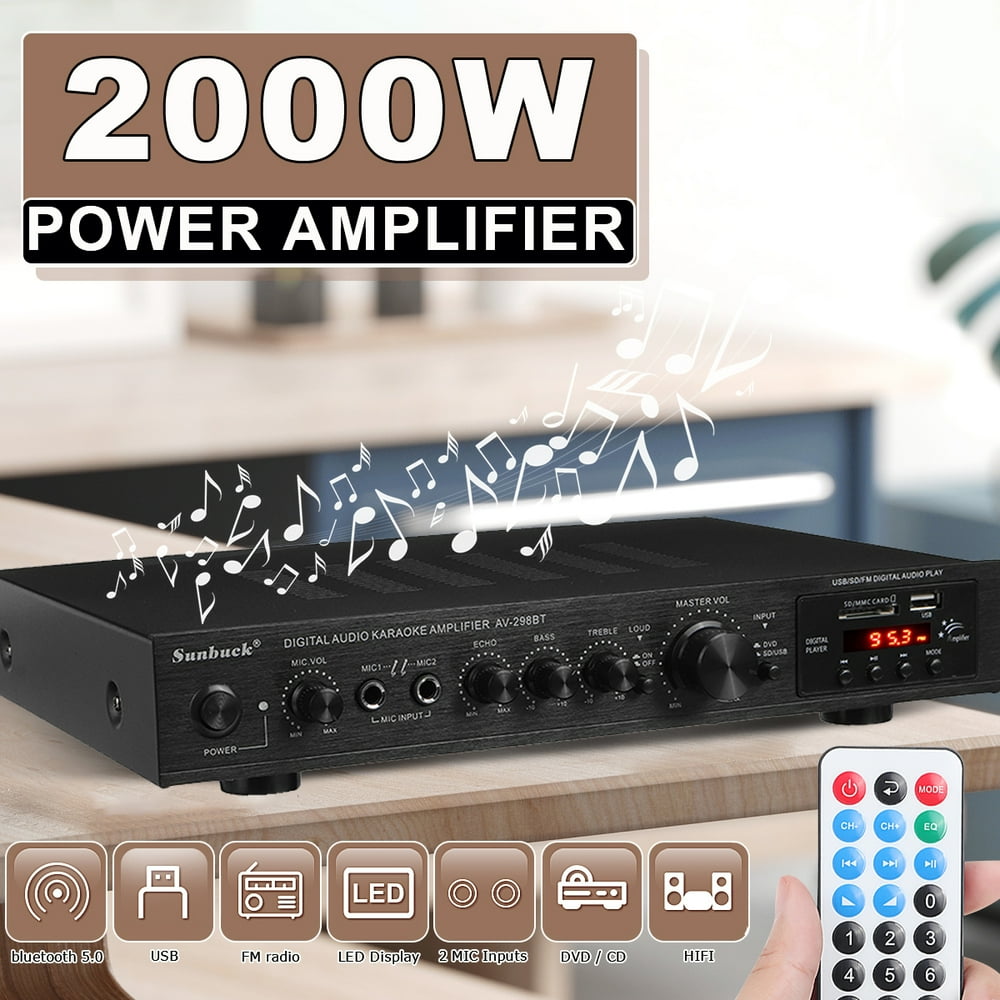High Power Amplifier Home Stereo Audio Amplifier Receiver 5 Channel