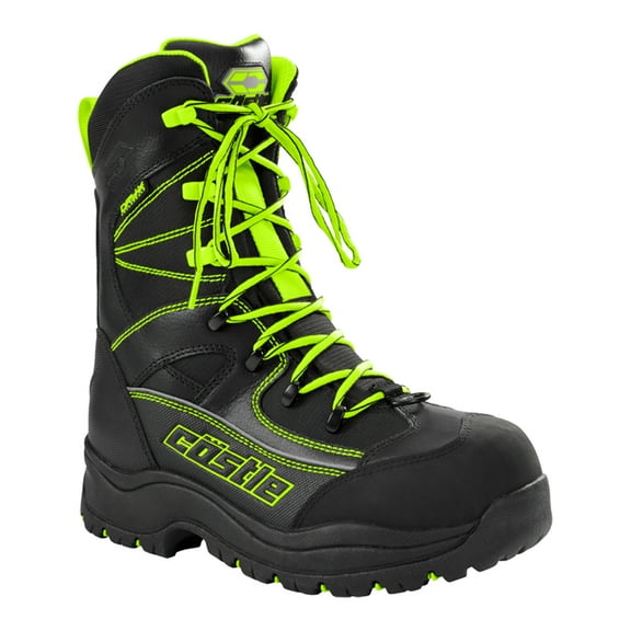 Castle X Force 2 Mens Snowmobile Boots Hi-Vis/Black 13 USA